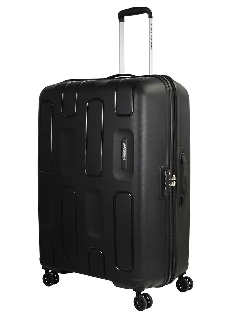 AMERICAN TOURISTER 79 cm / 29 inch Ellipso Suitcase, Check-In Size 79 cm / 29 inch, 4 Spinner Wheels, Hard Top, Polypropylene, Black|Lightweight|Scratch Resistant Texture|TSA Lock - 3 Years International Warranty  | Best Price UAE